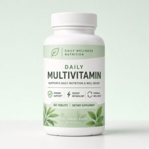 Daily multivitamin bottle