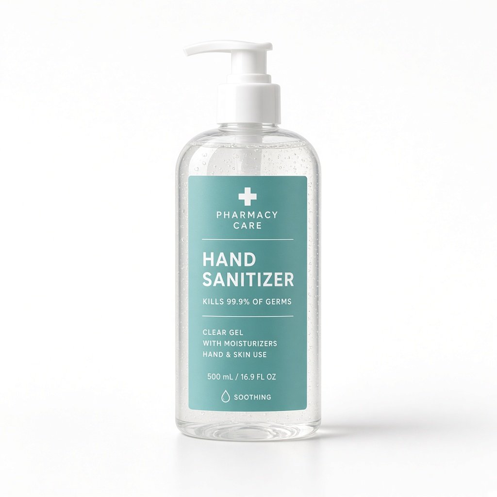 Hand sanitizer pump bottle