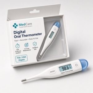 Digital oral thermometer