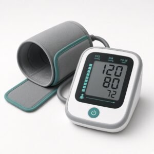 Digital blood pressure monitor with cuff