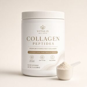 Large collagen peptides powder tub