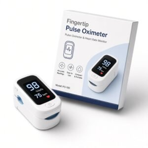 Compact fingertip pulse oximeter